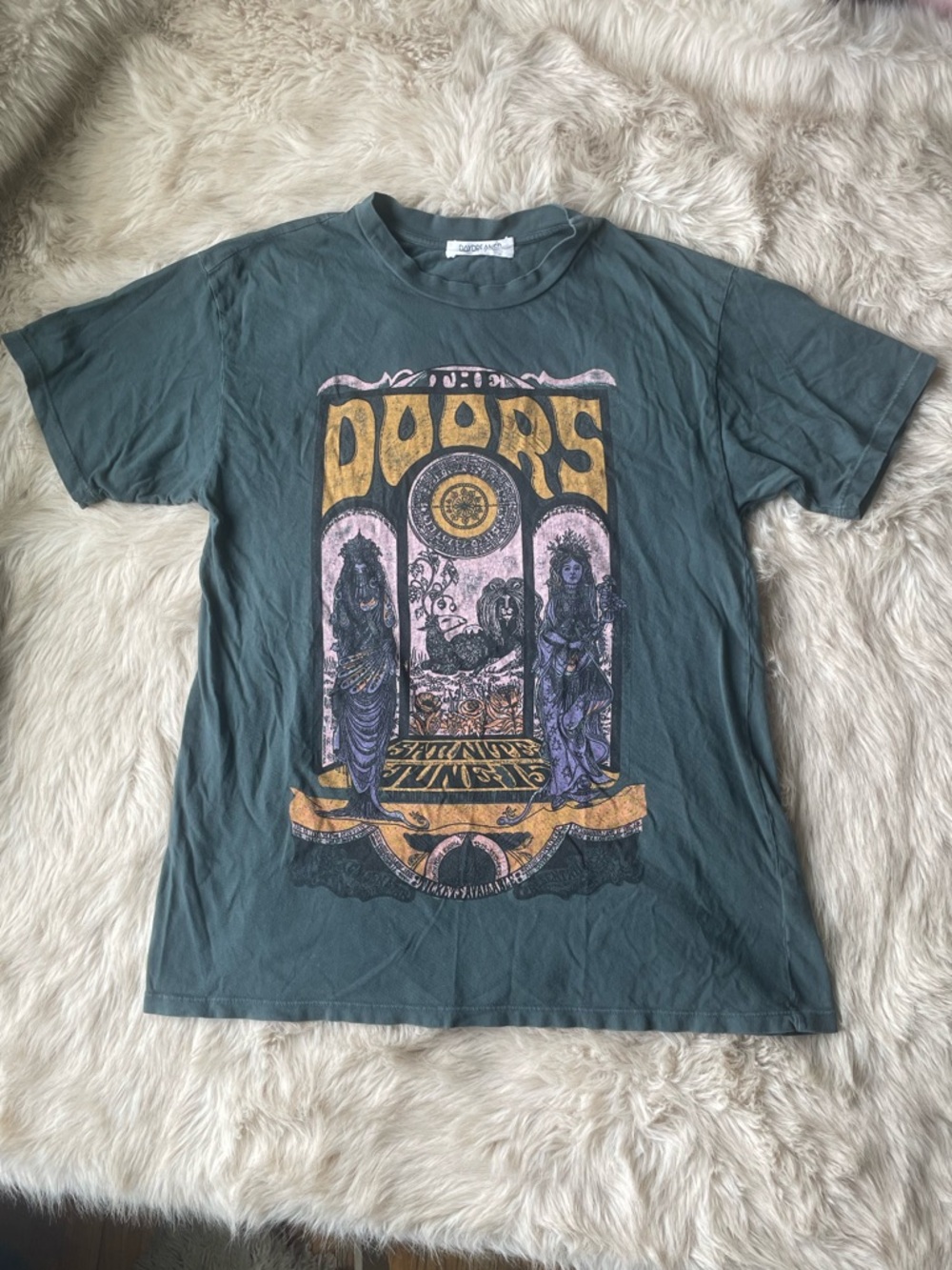Free People x Daydreamer The Doors Charcoal Graphic Tee